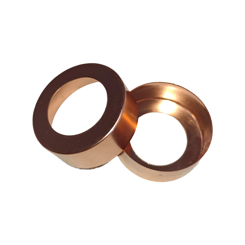 What is the quantitative impact of the annealing process on the conductivity of the speaker short circuit ring stretched copper?